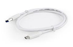 Gembird Kabel CCP-USB3-AMCM-1M-W USB C - USB A bílý 1m
