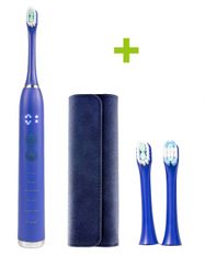Oxe Sonický elektrický zubní kartáček Sonic T1, cestovní pouzdro a 2x náhradní hlavice, modrá