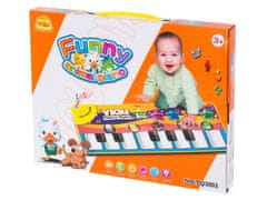 WOWO Interaktivní Výuková Podložka Mini Piano pro Děti, Rozměry 72x29cm