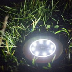 WOWO Sada 12 Solárních LED Zemních Lamp pro Zahradu