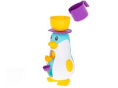 Ikonka Hračka do vany s vodním kolem tučňáka