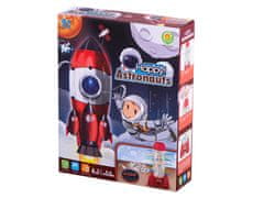 WOWO Modré Kousky Arkádová Hra s Raketou a Astronautem v Kapsli