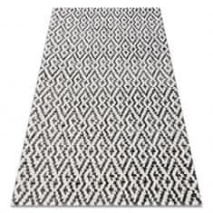 eoshop Moderný koberec MUNDO E0621 geometrický outdoor béžová / černý (Velikost: 160x220 cm)
