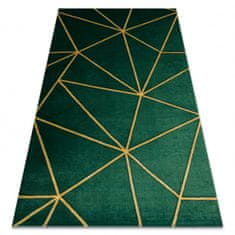 Dywany Lusczów Kusový koberec EMERALD EXCLUSIVE 1013 geometrický lahvově zelená / zlato Rozměr koberce: 200 x 290 cm