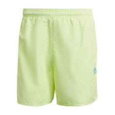 Adidas Kalhoty do vody bledě zelené 164 - 169 cm/S Length Solid Swim Short