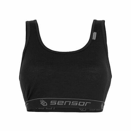 Sensor MERINO ACTIVE dámská podprsenka černá velikost