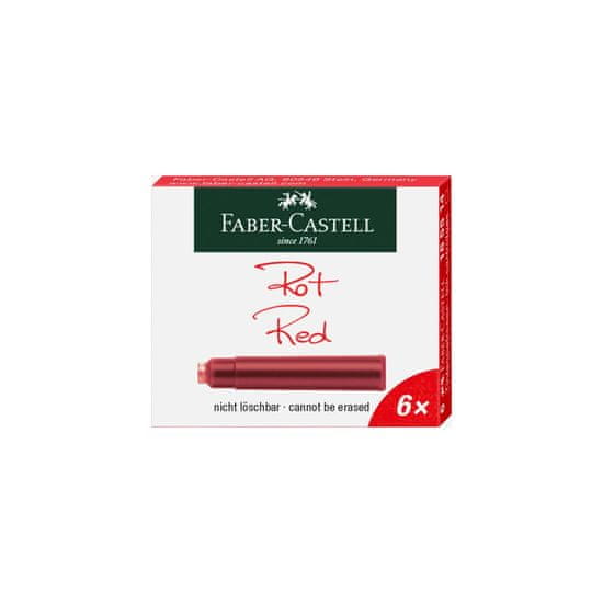 Faber-Castell Inkoustové bombičky červené 6 ks