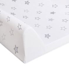 Ceba Baby CEBA Podložka přebalovací 2-hranná s pevnou deskou (50x80) Comfort Hvězdy tmavě šedá