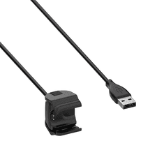 Tactical USB Nabíjecí Kabel pro Xiaomi Mi Band 5 / 6 / 7 - Černá KP26379