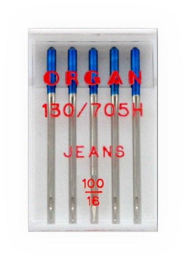 Organ jehla 130/705H Jeans 100 5ks