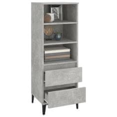 Greatstore Skříň highboard betonově šedá 40 x 36 x 110 cm kompozitní dřevo