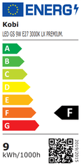 Kobi 3x LED žárovka E27 A60 9W = 60W 810lm 3000K Teplá bílá SE SENZOREM POHYBU A SOUMRAKU