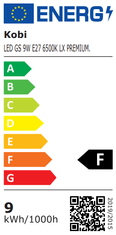 Kobi 3x LED žárovka E27 A60 9W = 60W 810lm 6500K Studená bílá SE SENZOREM POHYBU A SOUMRAKU