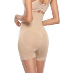 Northix Shapewear šortky, vysoký pas – béžová – XL/XXL 