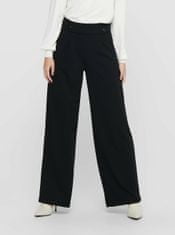 Jacqueline de Yong Černé dámské široké kalhoty JDY Geggo XL/32
