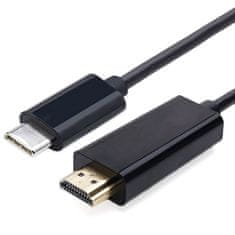 Northix Adaptér USB-C (3.1) na HDMI (2.0), 1,8 m – černý 