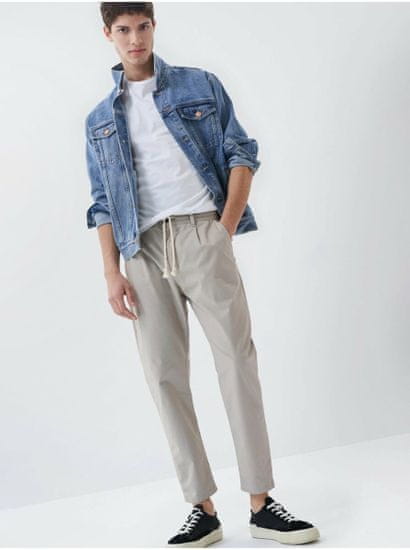 Salsa Collection Béžové pánské chino kalhoty Salsa Jeans Tapered