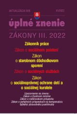 Aktualizácia III/8 2022 – Zákonník práce