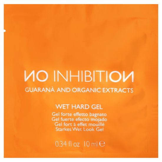 No Inhibition Wet Hard Gel - modelovací gel, který dodává efekt mokrým vlasům, 10 ml