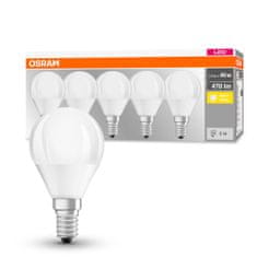 Osram 5x LED žárovka E14 P45 5W = 40W 470lm 2700K Teplá bílá