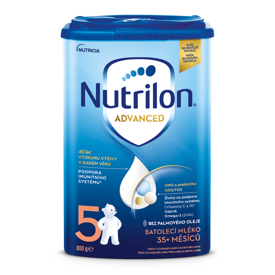 Nutrilon 5 Advanced batolecí mléko 800g, 35+