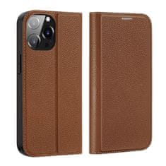 Dux Ducis Skin X2 knížkové pouzdro na iPhone 14 PRO MAX 6.7" Brown