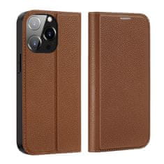 Dux Ducis Skin X2 knížkové pouzdro na iPhone 14 PRO 6.1" Brown