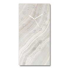 Wallmuralia Moderní hodiny nástěnné Mramor pozadí bílé 30x60 cm