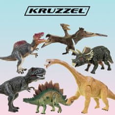 Kruzzel Pohyblivé figurky dinosaurů 6 ks Kruzzel 19745