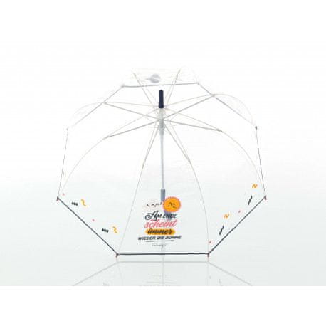 Doppler Kids Lang AC Transparent SUNSHINE - průhledný dětský holový deštník
