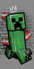 PADU Osuška Minecraft Metro Art Creeper 70x140 cm - bavlna