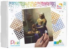 Pixelhobby Sada základních desek s pixelovými čtverci Pixel Classic 4 - obraz Dojička Vermeer