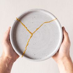 Kintsugi Box Sada náčiní na opravu keramiky - zlatá