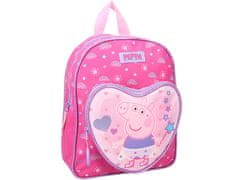 Vadobag Růžový batoh Peppa Pig Heart