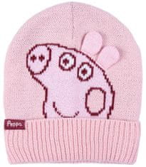 CurePink Dětská zimní čepice Peppa Pig|Prasátko Peppa: Face (univerzální)