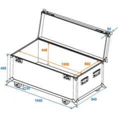 Roadinger Univerzální Case Profi 100x50x50cm s kolečky
