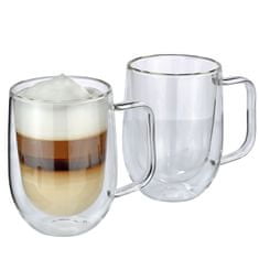 Cilio Sklenice na latte macchiato Cilio Veneto, sada 2 ks, borosilikátové sklo, 0,3 l, prům. 8,5 x 12 cm