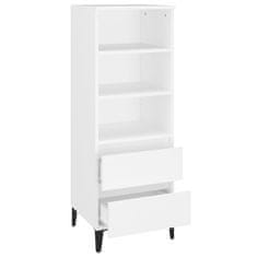 Greatstore Skříň highboard bílá 40 x 36 x 110 cm kompozitní dřevo