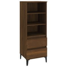 Greatstore Skříň highboard hnědý dub 40 x 36 x 110 cm kompozitní dřevo