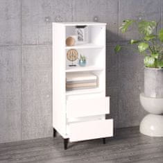 Greatstore Skříň highboard bílá 40 x 36 x 110 cm kompozitní dřevo