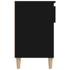 Vidaxl Botník černý 102x36x60 cm kompozitní dřevo