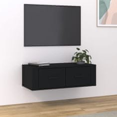 Vidaxl Závěsná TV skříňka černá 80 x 36 x 25 cm kompozitní dřevo