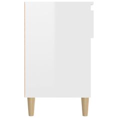 Greatstore Botník bílý s vysokým leskem 102x36x60 cm kompozitní dřevo