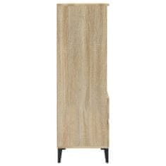 Greatstore Skříň highboard dub sonoma 40 x 36 x 110 cm kompozitní dřevo