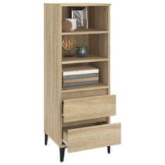 Greatstore Skříň highboard dub sonoma 40 x 36 x 110 cm kompozitní dřevo