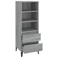 Greatstore Skříň highboard šedá sonoma 40 x 36 x 110 cm kompozitní dřevo