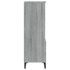 Greatstore Skříň highboard šedá sonoma 40 x 36 x 110 cm kompozitní dřevo