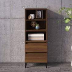 Greatstore Skříň highboard hnědý dub 40 x 36 x 110 cm kompozitní dřevo