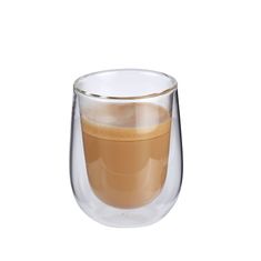 Cilio Sklenice na kávu Cilio na mléko, sada 2 ks, dvojitá stěna, 0,25 l, prům. 9 x 11 cm