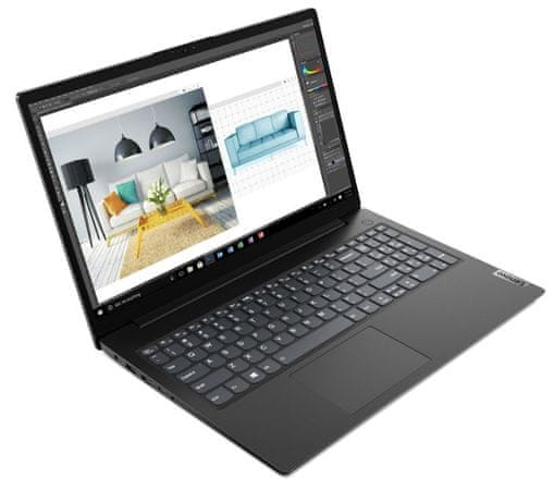 Notebook Lenovo V15 G2 ALC (82KD00G2CK) výkonný ľahký prenosný Wi-Fi ac Bluetooth HDMI 15,6 palcov Full HD displej s veľmi vysokým rozlíšením excelentný zvuk audio výkonný procesor AMD Radeon Graphics